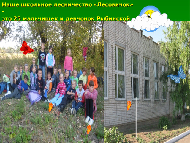 Наше школьное лесничество «Лесовичок» – это 25 мальчишек и девчонок Рыбинской школы! 