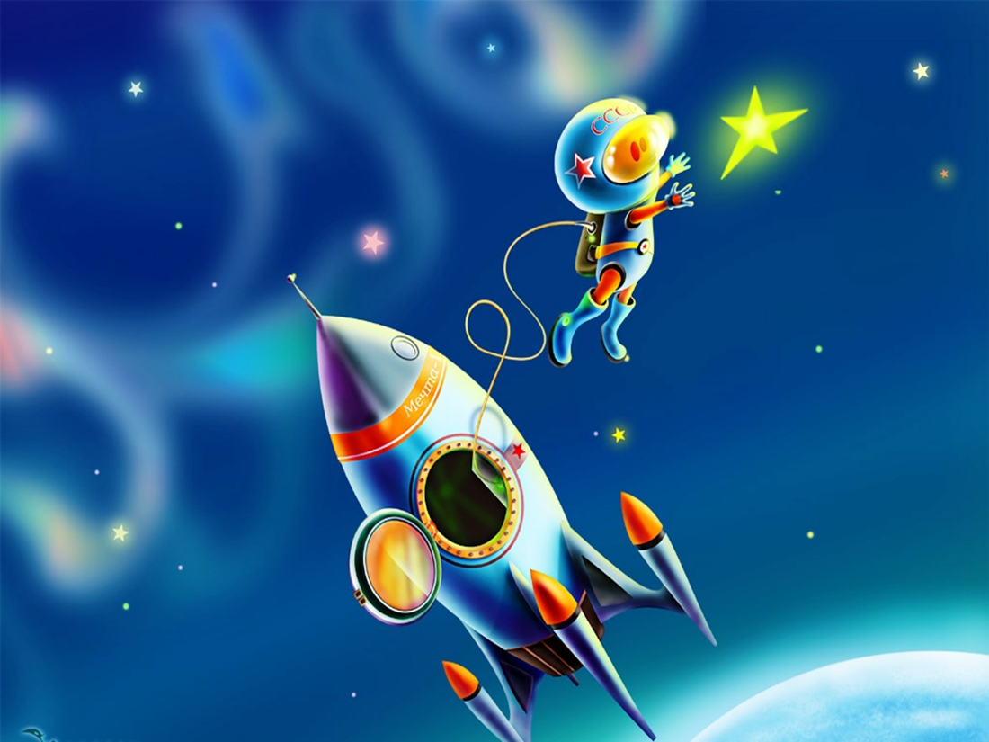 Видео про день космонавтики для детей. Детям о космосе. Космос для детей дошкольного возраста. Рисунок на космическую тему. Космос иллюстрация.