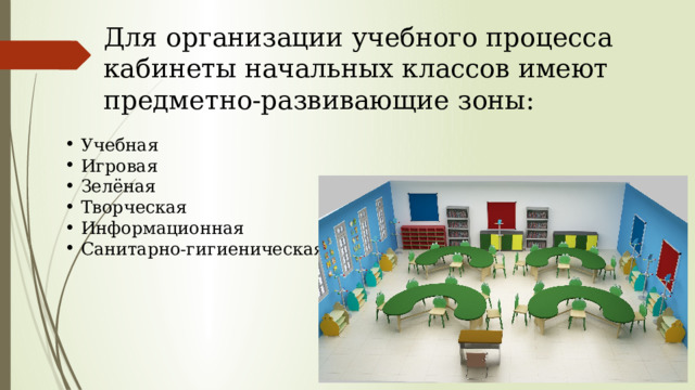 Проект по созданию предметно-развивающей среды кабинета начальных классов.
