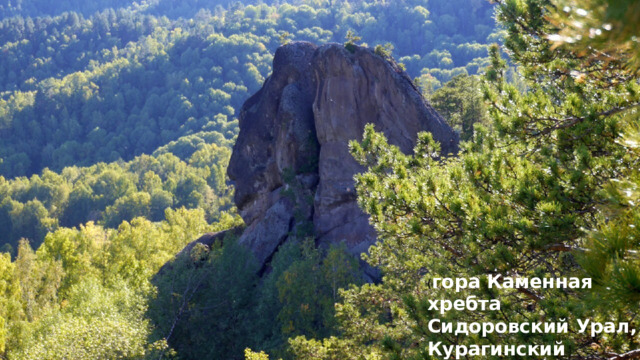 ( гора Каменная хребта Сидоровский Урал, Курагинский район. 