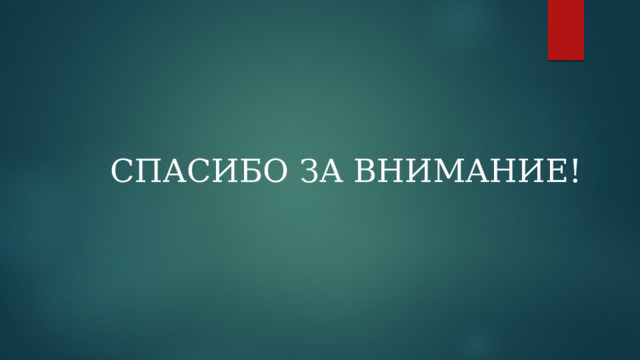 СПАСИБО ЗА ВНИМАНИЕ! 