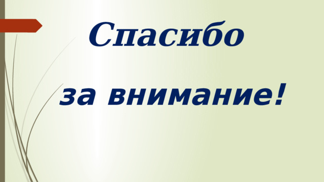 Спасибо  за внимание! 