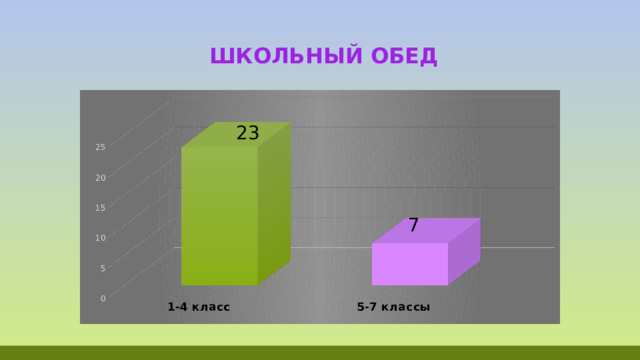 Школьный обед  23  7 