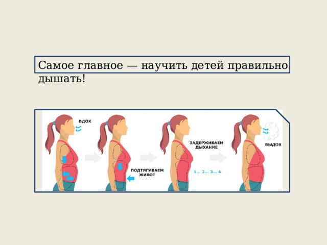 Самое главное — научить детей правильно дышать! 