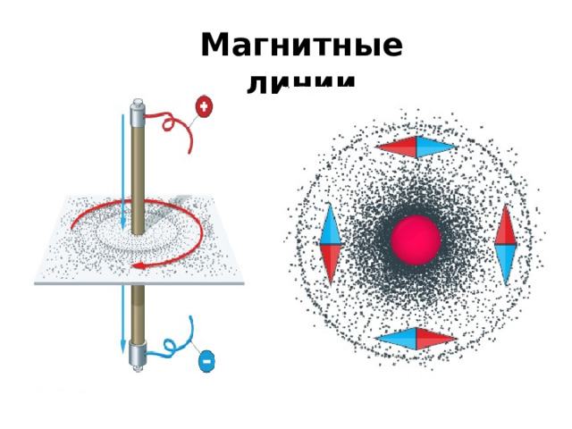 Форма магнитных линий. Магнитное поле и его Графическое изображение. Маленькие магнитные стрелки. Магнитная ось фазы.