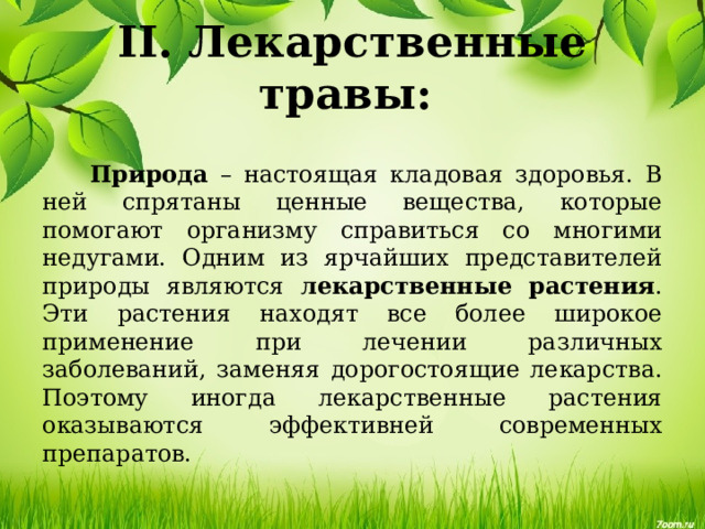 Природа выступает для человека источником средств. Целебные кладовые природы. Фитотерапия исследовательский проект. Кладовая медикаментов. Мы утверждаем что природа кладовая ресурсов.