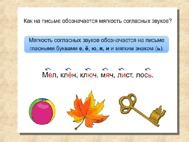 Мягкие гласные буквы 1 класс