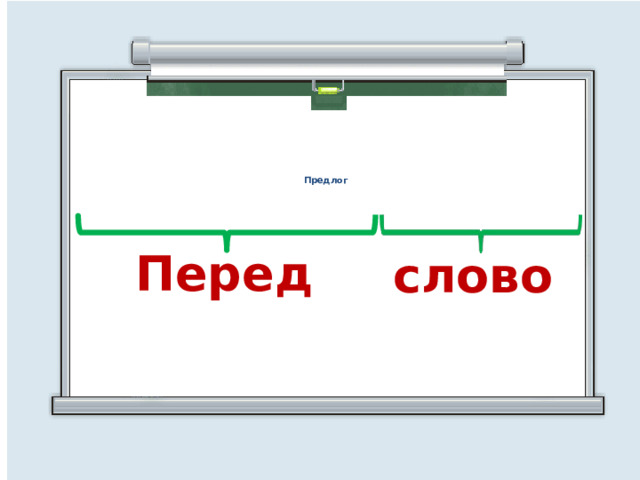 Предлог Перед слово 