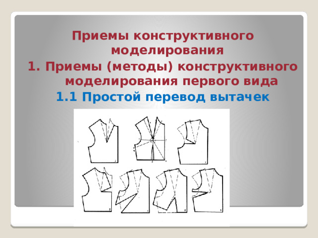 Презентация по предмету "Конструктивное моделирование одежды"