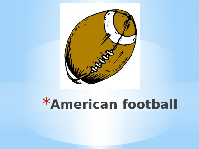 American football 