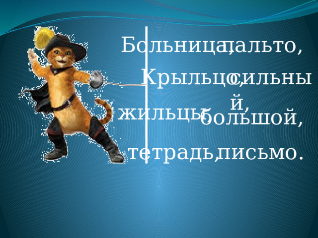 Больница, пальто, Крыльцо, сильный, жильцы, большой, тетрадь, письмо. 