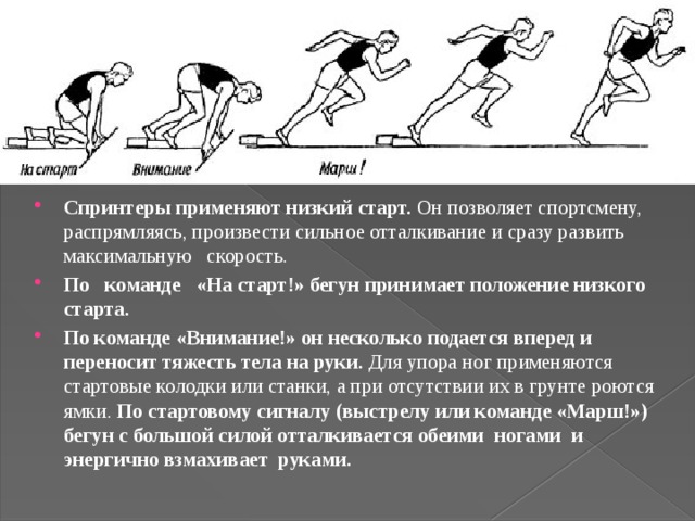 Стартовый разгон технологическая карта