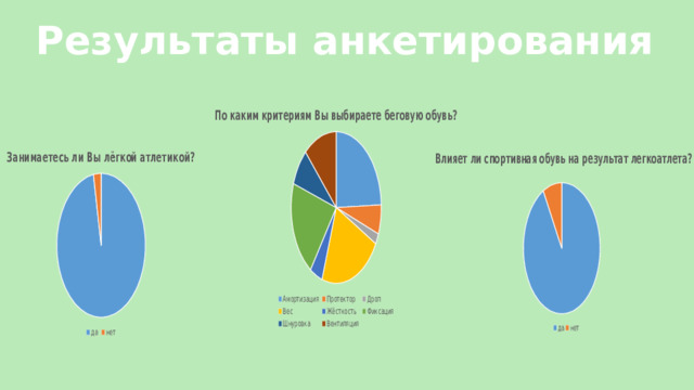 Результаты анкетирования 