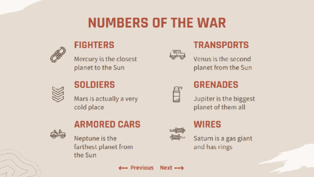 NUMBERS OF THE WAR 