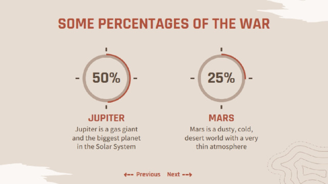 SOME PERCENTAGES OF THE WAR 