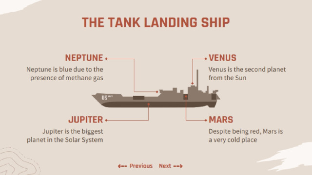 THE TANK LANDING SHIP 