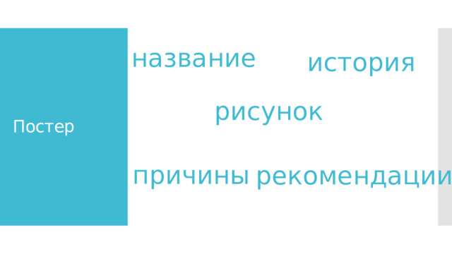 название Постер история рисунок причины рекомендации 