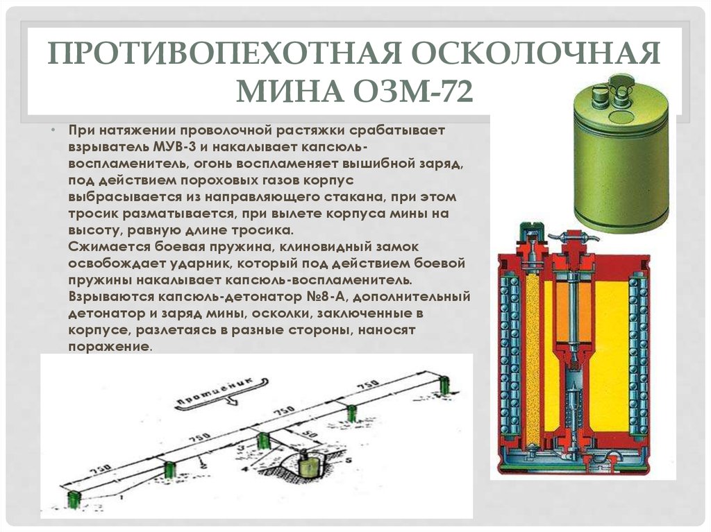 Озм 72 характеристики и схема установки Беседа-инструктаж "Минная безопасность"