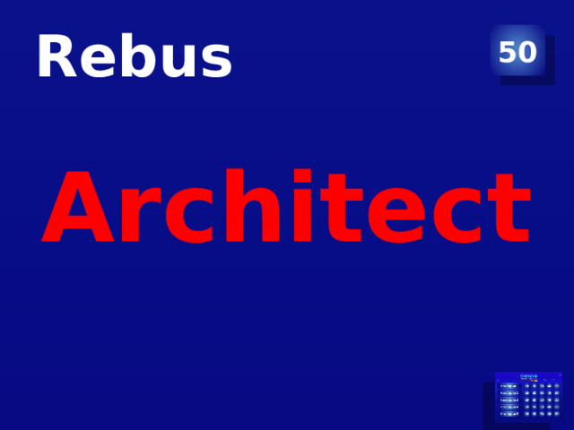 Rebus 50 Architect 