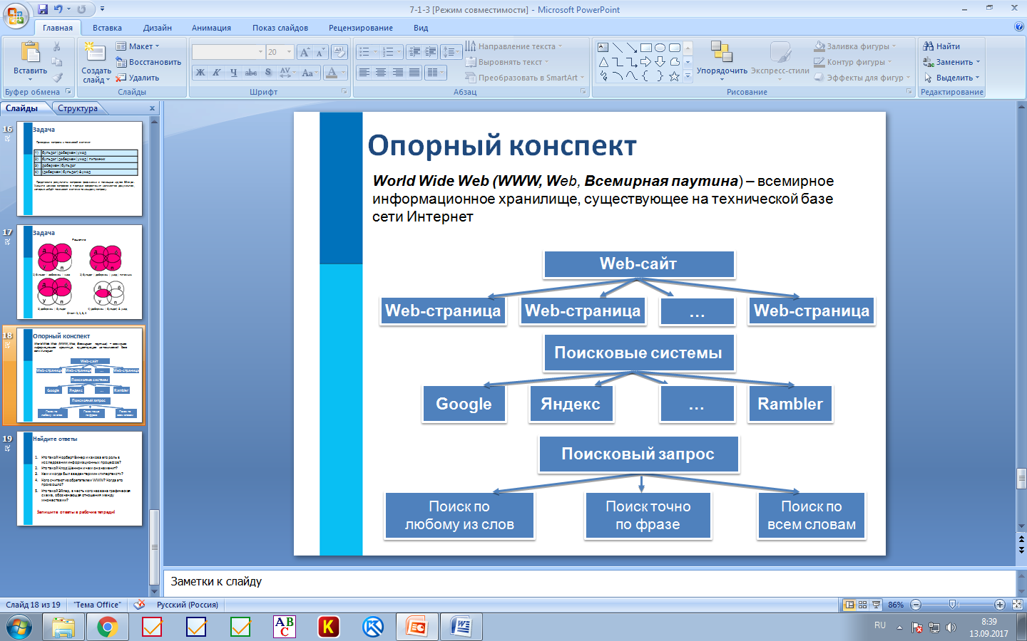 Конспект по информатике 7