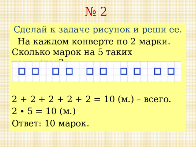 На каждом конверте по 2 марки сколько. Приемы устного счета. Разбиение числа на сумму слагаемых. Разбиение числа на три слагаемых. Законы сложения чисел.