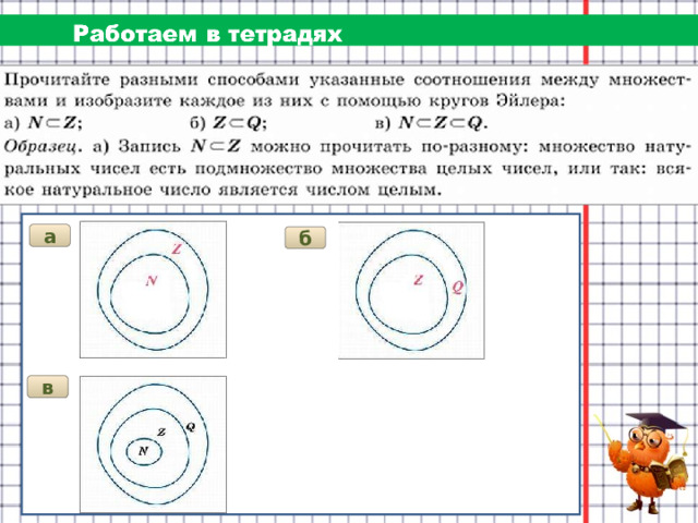 а б в 
