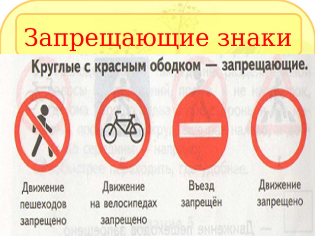 Предупреждающие знаки 