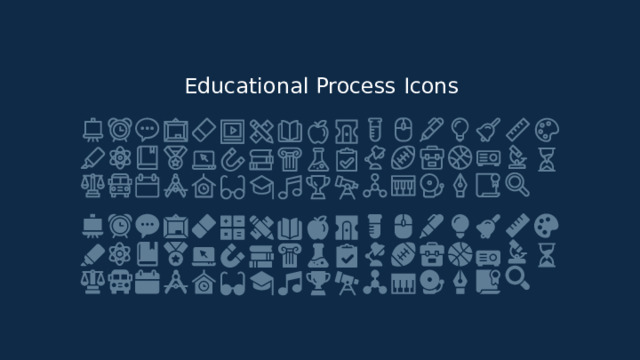 Educational Process Icons 