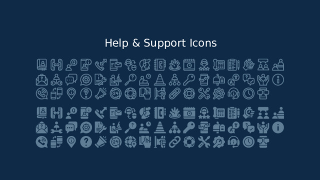 Help & Support Icons 
