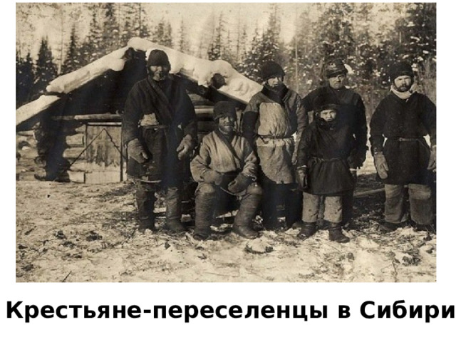 Крестьяне-переселенцы в Сибири 
