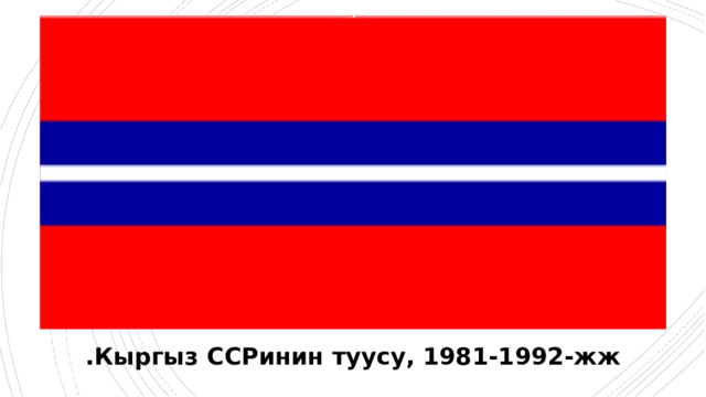 Кыргыз ССРинин туусу, 1981-1992-жж . 