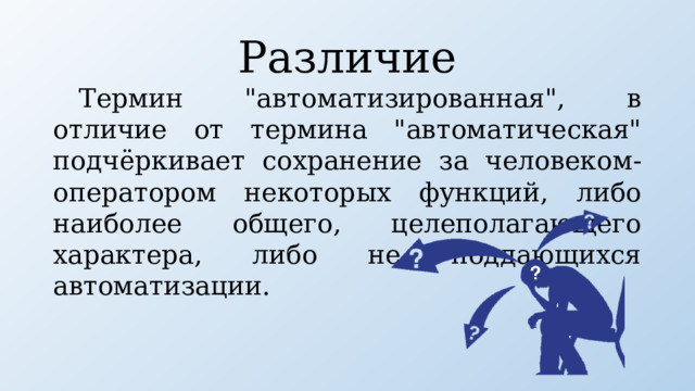 Различие Термин 