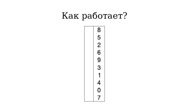 Как работает? 