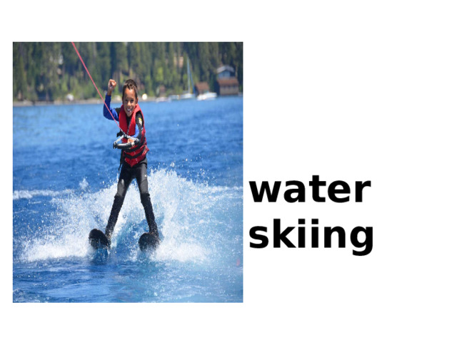 water skiing 