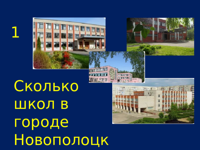 1 Сколько школ в городе Новополоцке ? 