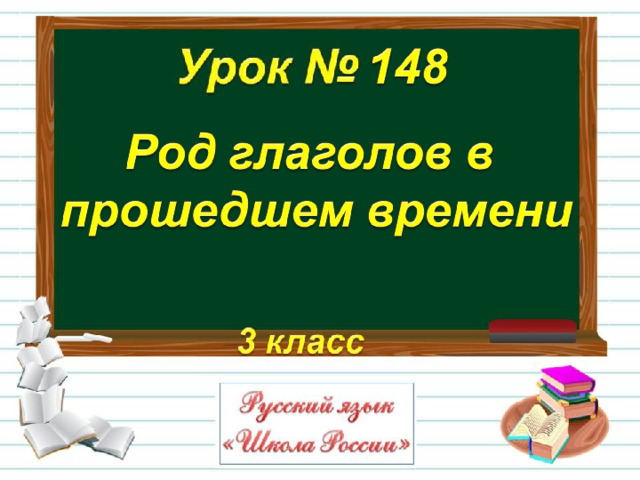 Роль глаголов в прошедшем времени 3 класс школа россии презентация