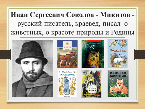 Соколов микитов рассказы о природе презентация