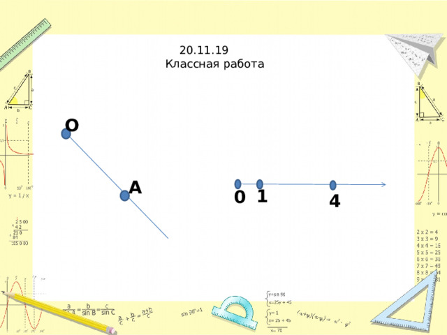 20.11.19  Классная работа О А 1 0 4 