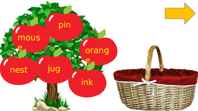 pin mouse orange jug nest ink 