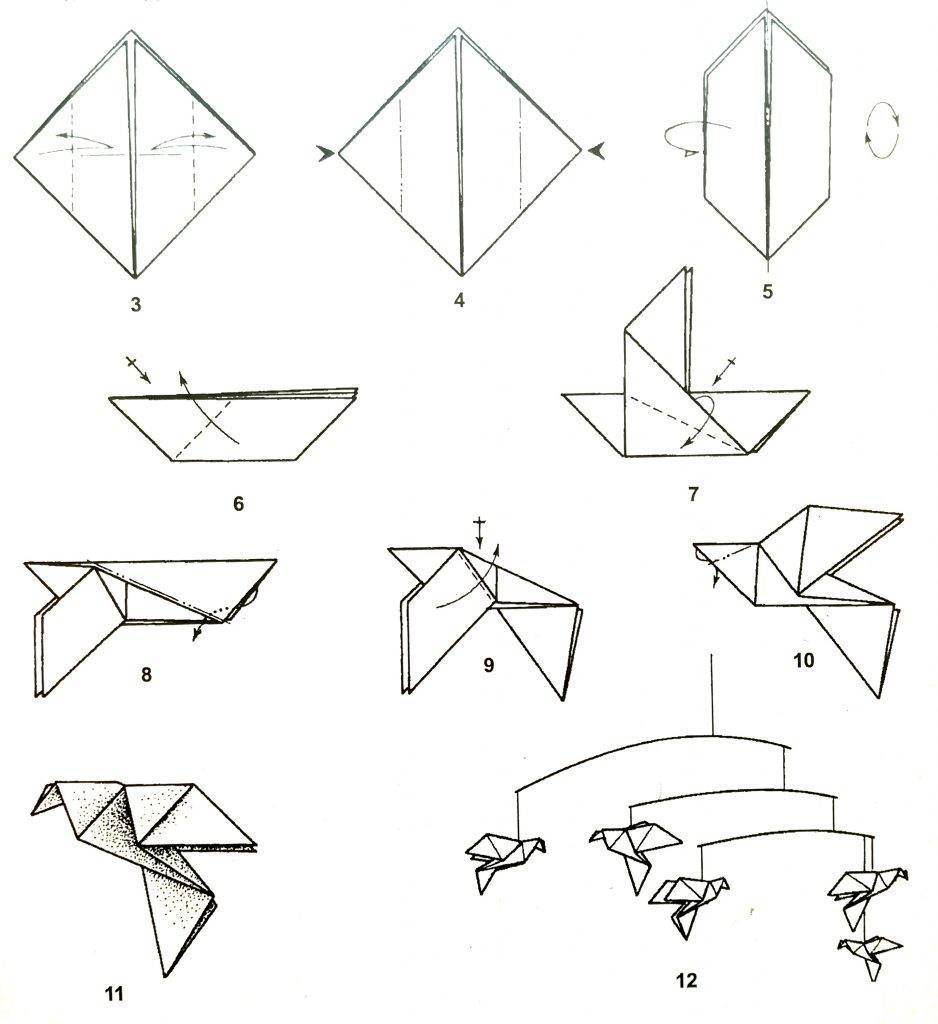 Птички из бумаги пошагово. Оригами схемы. Оригами птичка. Оригами голубь. Оригами птица схема.
