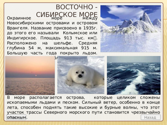 Восточно сибирское море объем