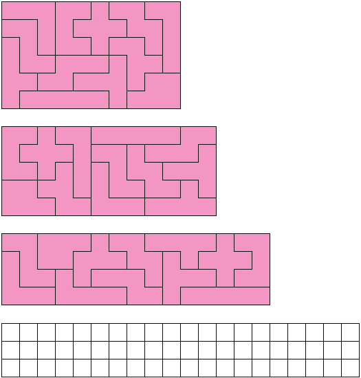 Прямоугольник из 6 фигур