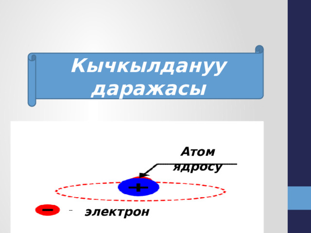Кычкылдануу даражасы Атом ядросу электрон 