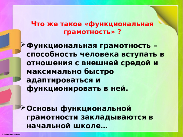 Функциональная грамотность в начальной школе презентация