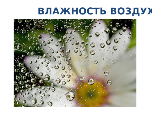ВЛАЖНОСТЬ ВОЗДУХА 
