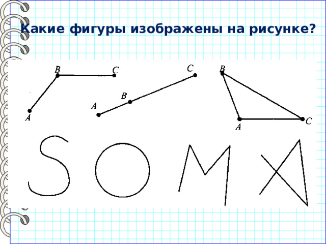 Какие фигуры изображены на рисунке?  