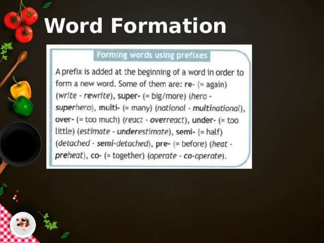 Word Formation 