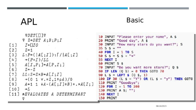 APL Basic 08/18/2023 