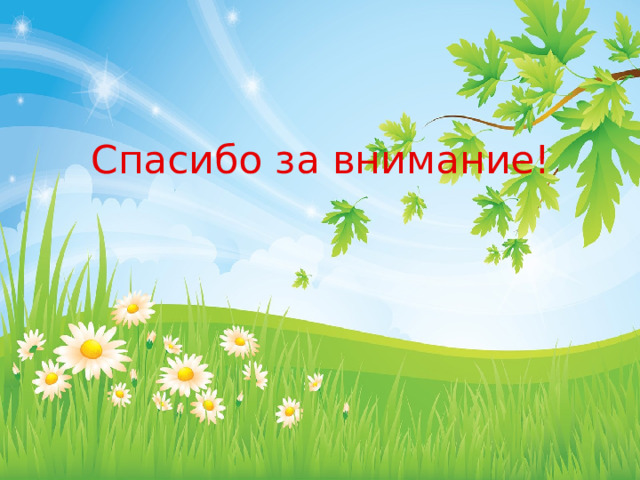 Спасибо за внимание! 