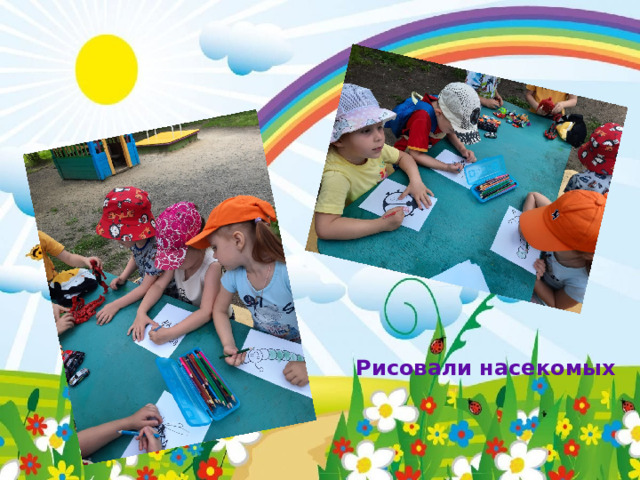Рисовали насекомых 